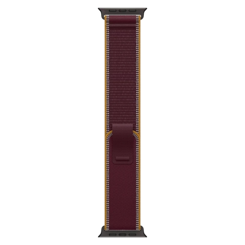 Apple Watch Ultra 4 49mm Black Titanium Case with Trail Burgundy