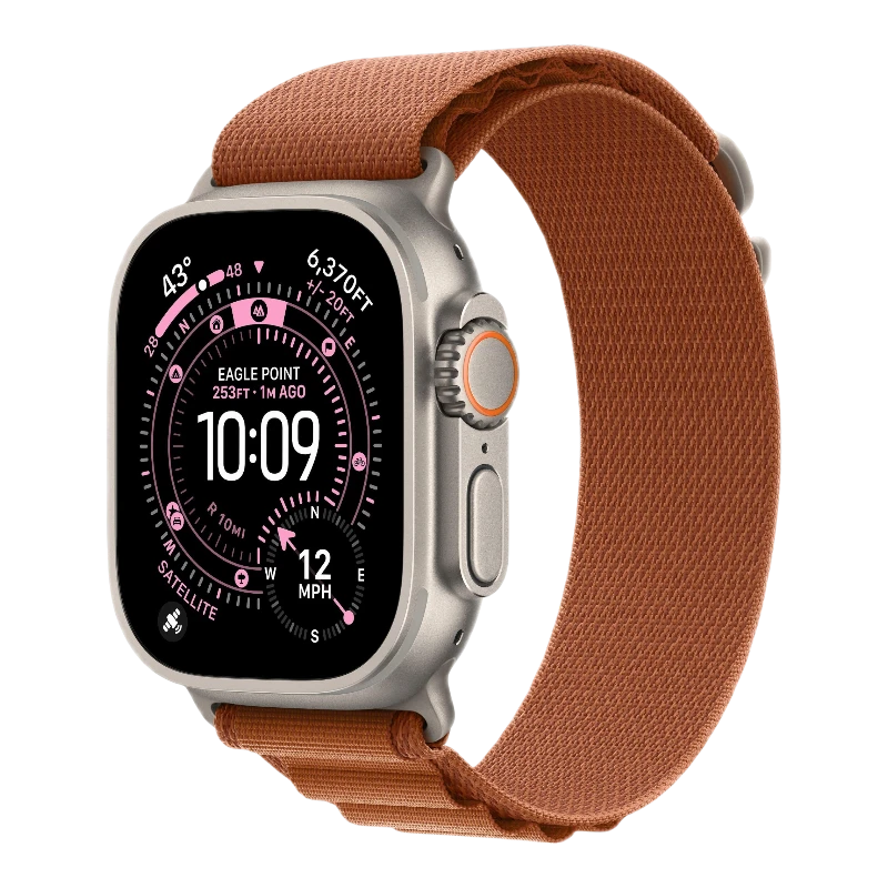 Apple Watch Ultra 3 Natural 49mm Alpine Loop Terra Cotta