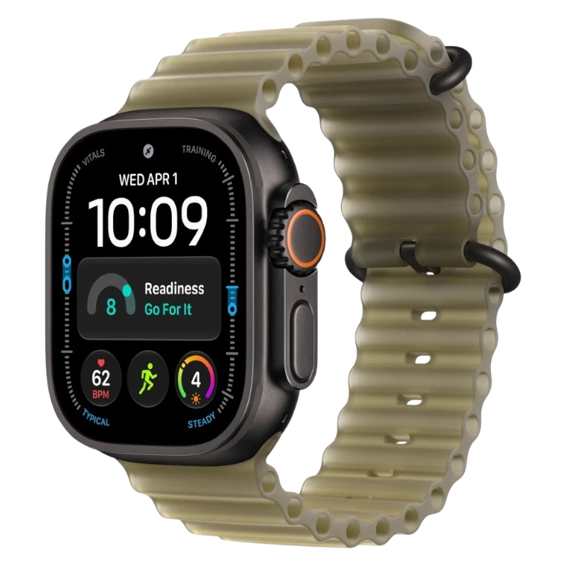 Apple Watch Ultra 4 49mm Black Titanium Case with Ocean Translucent Kelp