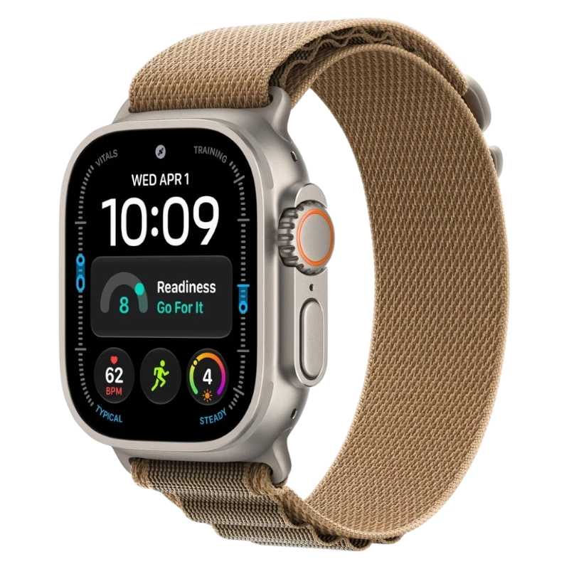 Apple Watch Ultra 4 49mm Natural Titanium Case with Alpine Desert