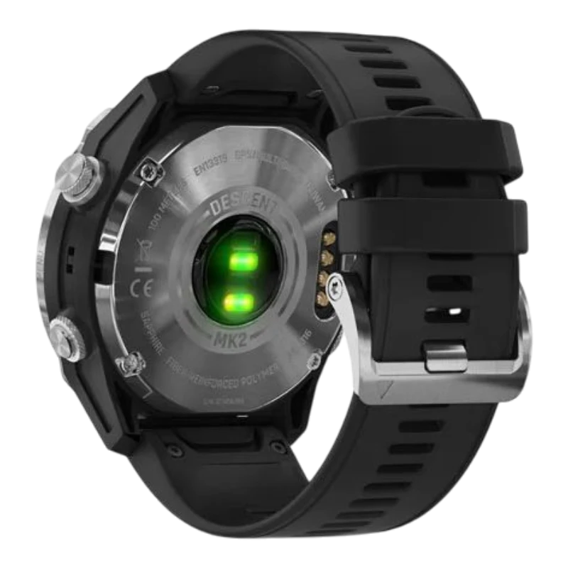 Garmin Descent MK2 стальные с черным ремешком