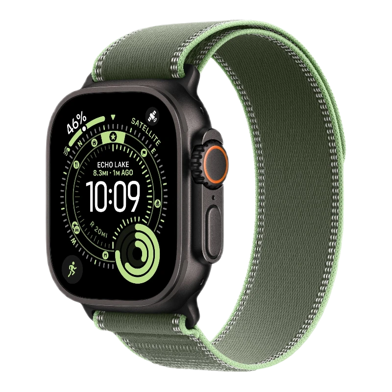 Apple Watch Ultra 3 Black 49mm Trail Loop Green/Neon