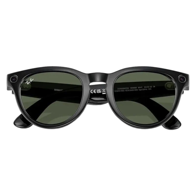 Умные очки Ray-Ban Gen 2 Low Bridge Fit Headliner RW4013F Shiny Black, G-15 Green