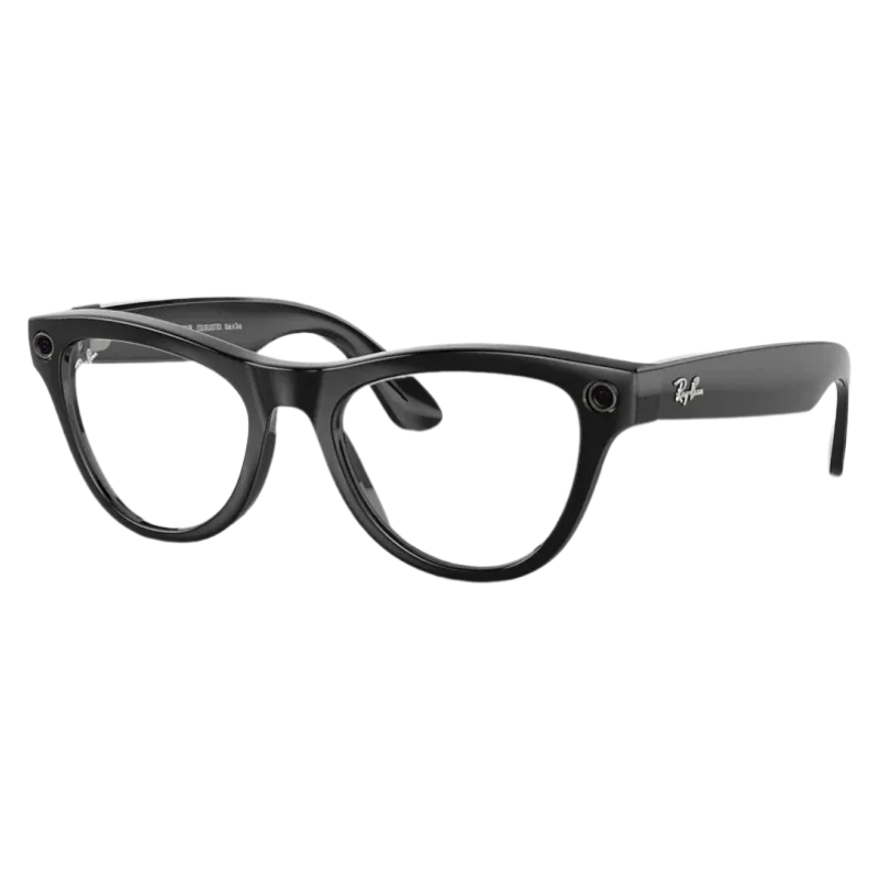 Умные очки Ray-Ban Gen 2 Skyler RW4014 Shiny Black, Clear/Cerulean Blue Transitions