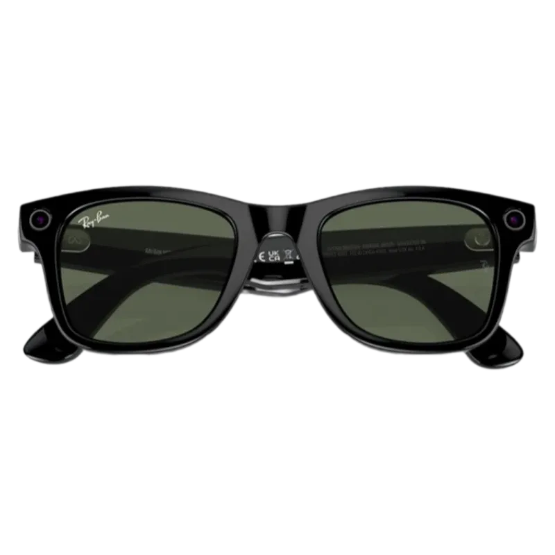 Умные очки Ray-Ban Wayfarer RW4008 Matte Black, Clear/Graphite Green Transitions