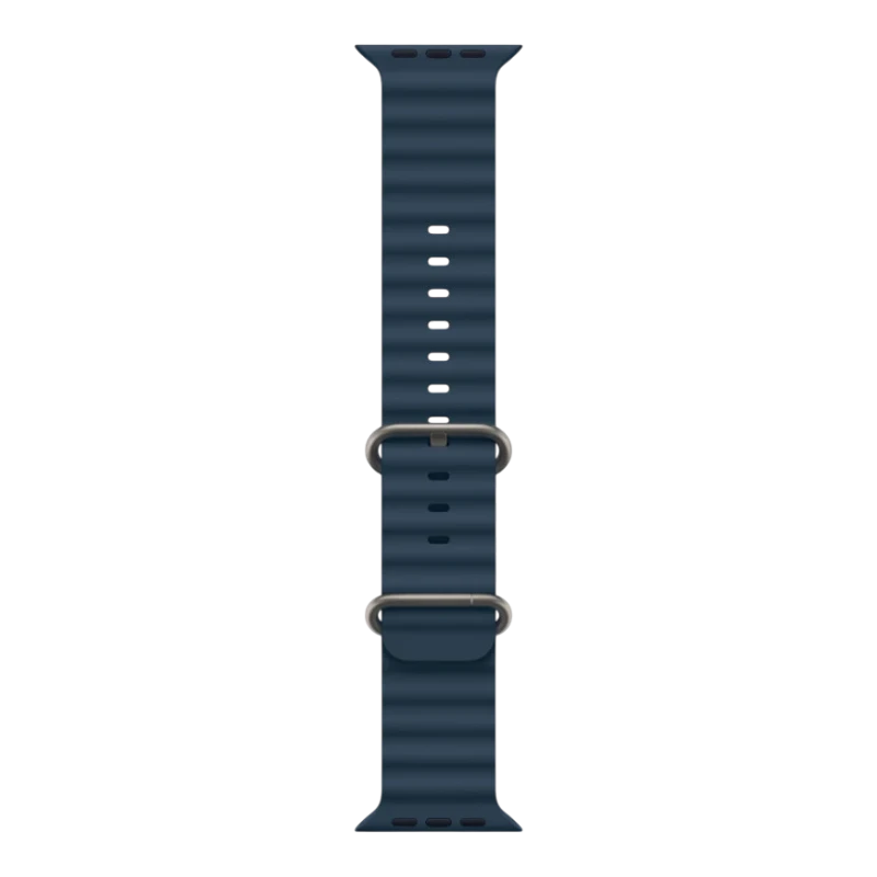 Apple Watch Ultra 2 49mm Natural Titanium Case with Ocean Blue