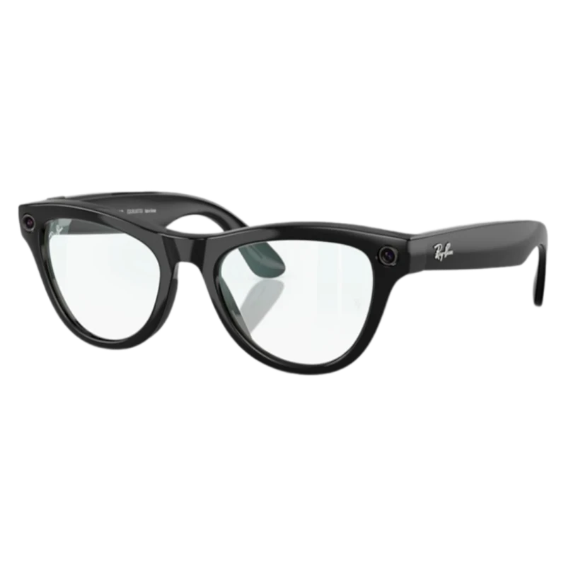 Умные очки Ray-Ban Skyler RW4010 Shiny Black, Clear Blue Light Filter