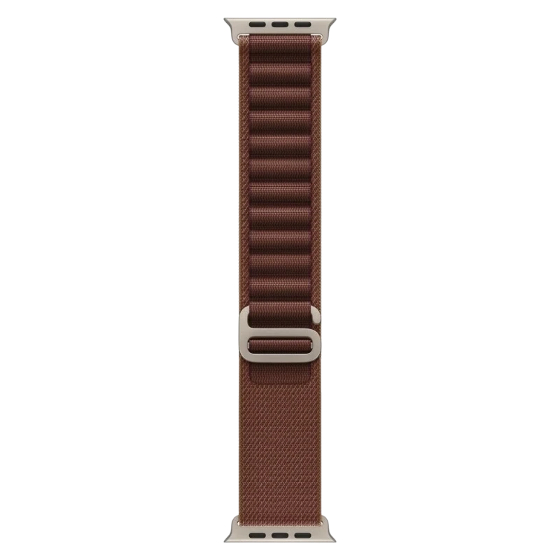 Apple Watch Ultra 4 49mm Natural Titanium Case with Alpine Burgundy