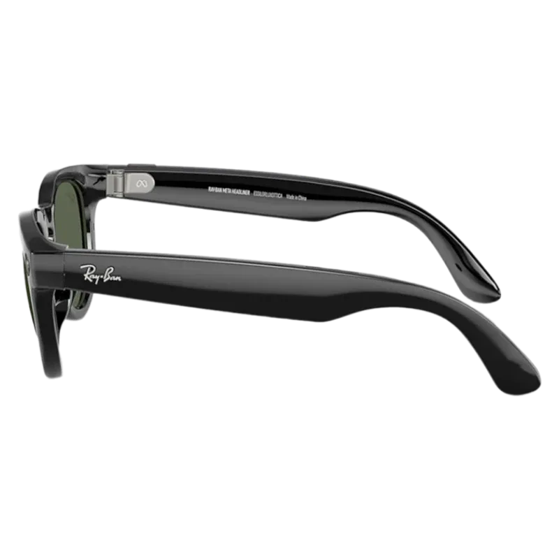 Умные очки Ray-Ban Gen 2 Low Bridge Fit Headliner RW4013F Shiny Black, G-15 Green