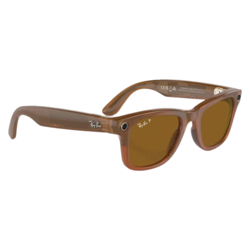 Умные очки Ray-Ban Wayfarer RW4006 Shiny Caramel, Brown