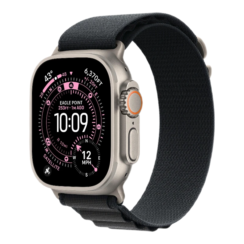 Apple Watch Ultra 3 Natural 49mm Alpine Loop Black
