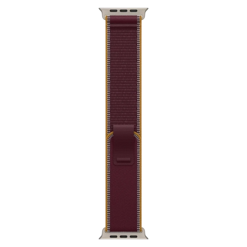 Apple Watch Ultra 4 49mm Natural Titanium Case with Trail Burgundy