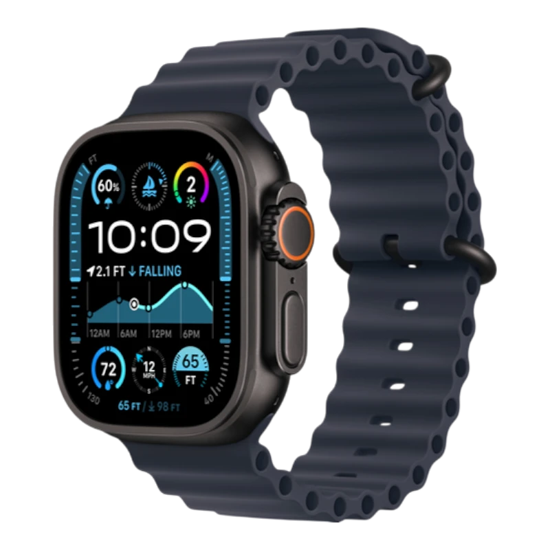 Apple Watch Ultra 2, 49 мм, корпус из титана, ремешок Ocean морского цвета