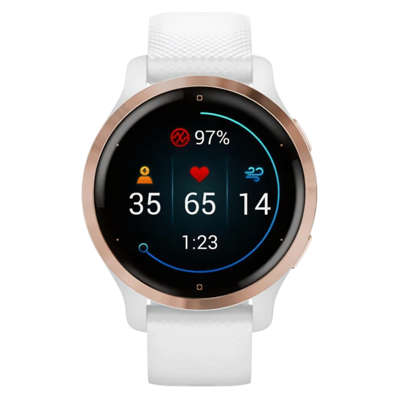 Garmin Venu 2S белые цвета розовое золото