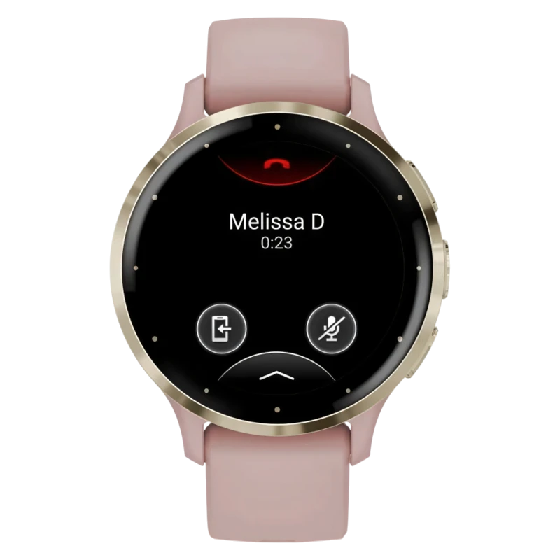 Garmin Venu 3S розовые с золотистым безелем