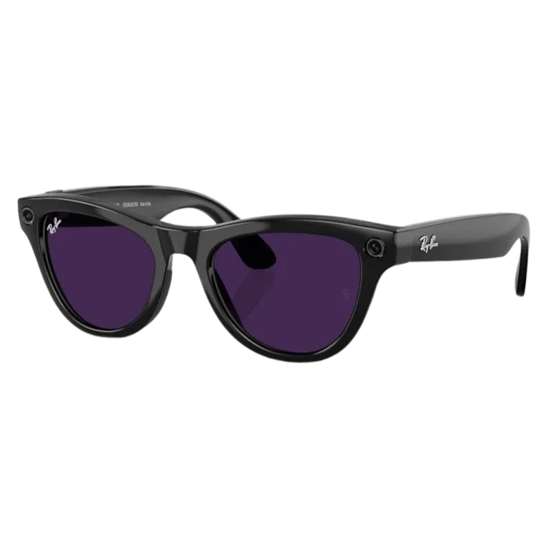 Умные очки Ray-Ban Gen 2 Skyler RW4014 Shiny Black, Clear/Amethyst Transitions