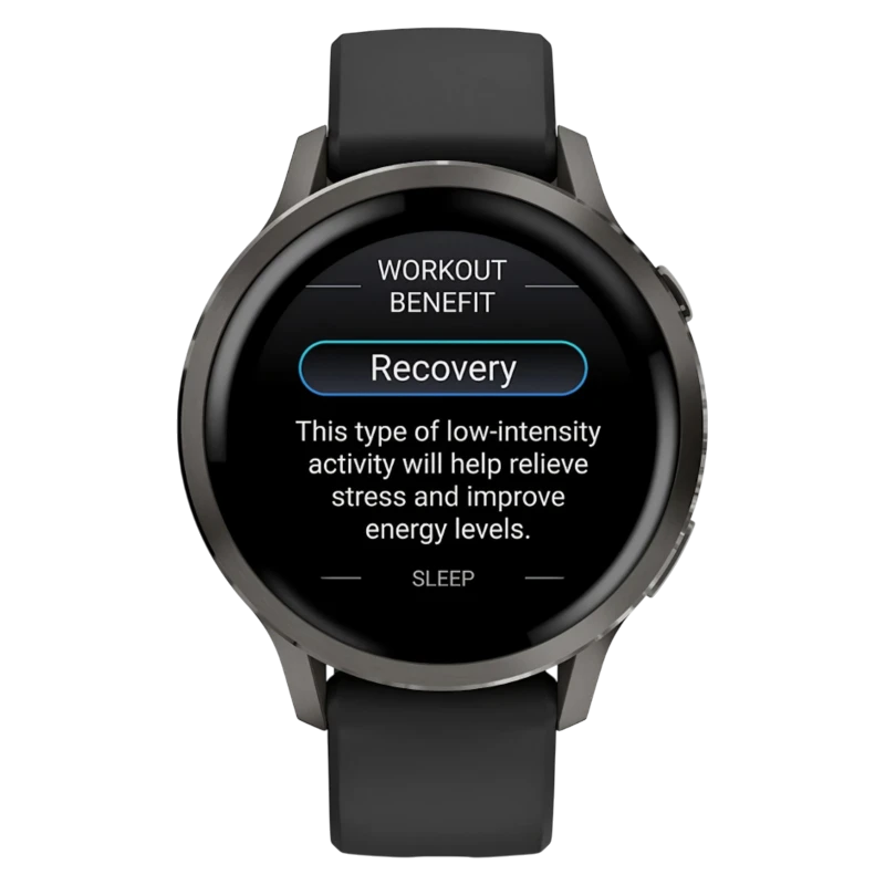 Garmin Venu 4 – 41мм Slate with Black Silicone band