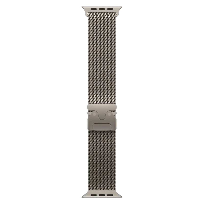 Apple Watch Ultra 4 49mm Natural Titanium Case with Melanese Loop