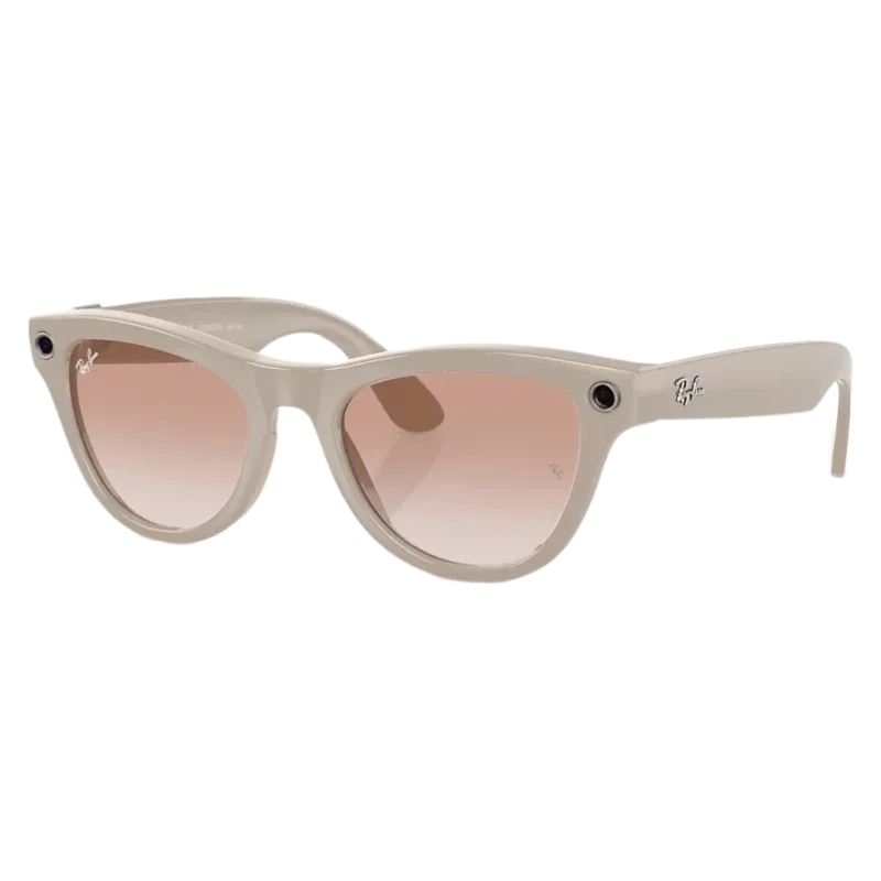 Умные очки Ray-Ban Gen 2 Skyler RW4014 Shiny Chalky Gray, Cinnamon Pink