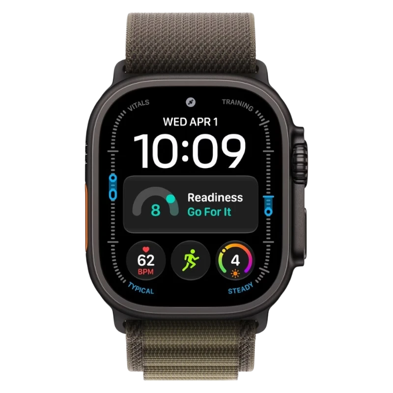 Apple Watch Ultra 4 49mm Black Titanium Case with Alpine Dark Olive