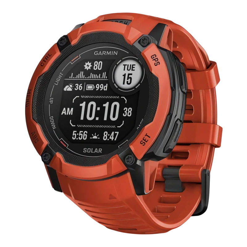 Garmin Instinct 2X Solar красный