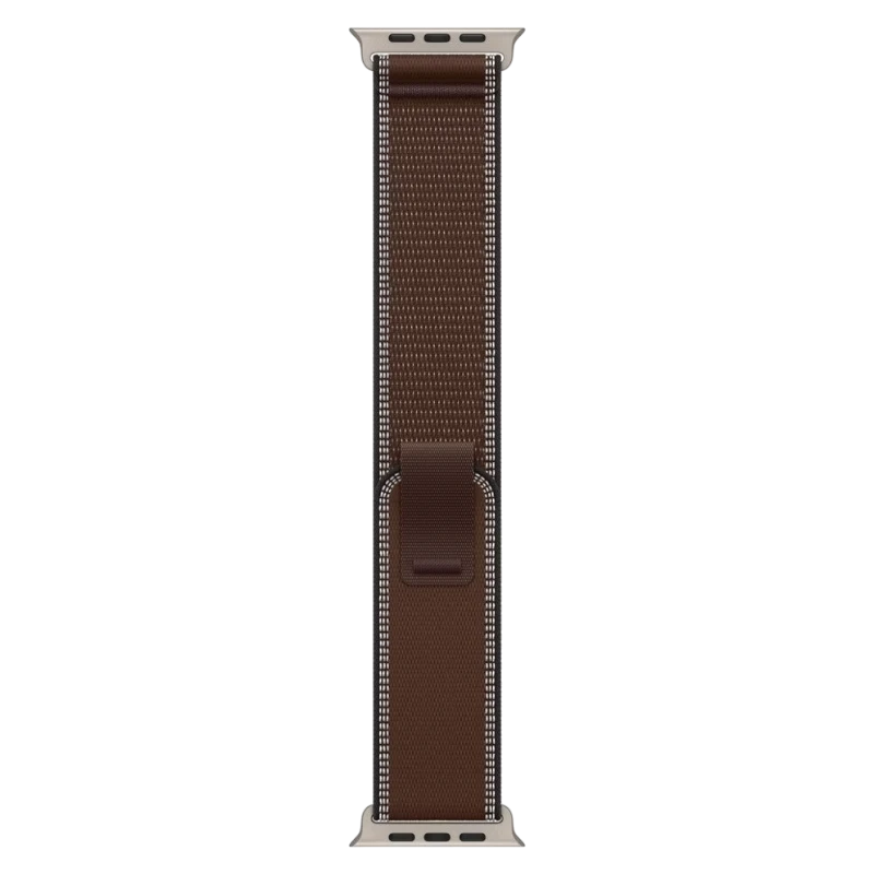 Apple Watch Ultra 4 49mm Natural Titanium Case with Trail Dark Umber