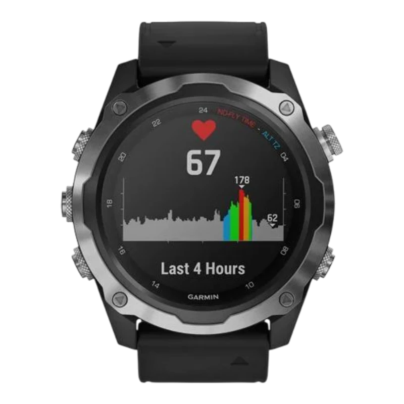 Garmin Descent MK2 стальные с черным ремешком