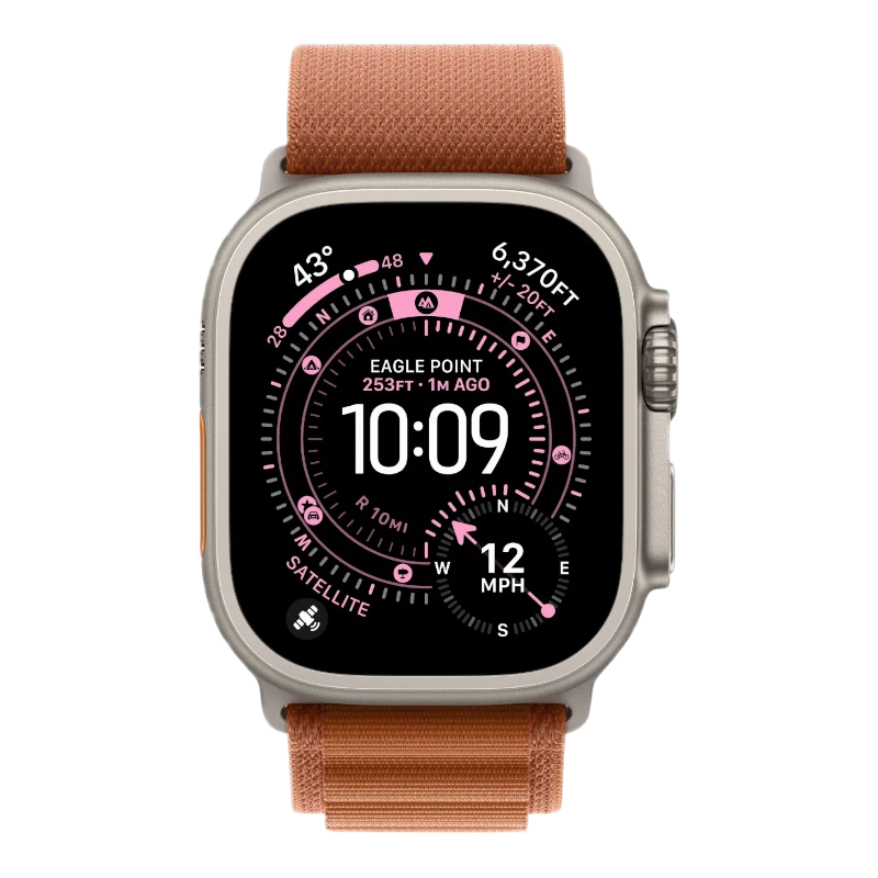 Apple Watch Ultra 3 Natural 49mm Alpine Loop Terra Cotta