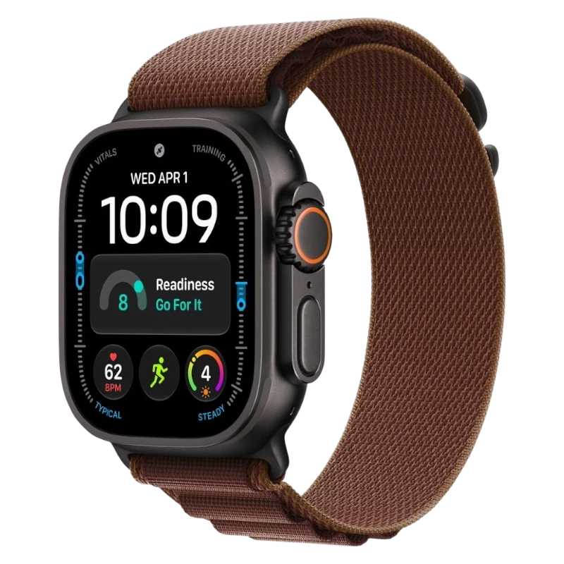 Apple Watch Ultra 4 49mm Black Titanium Case with Alpine Burgundy
