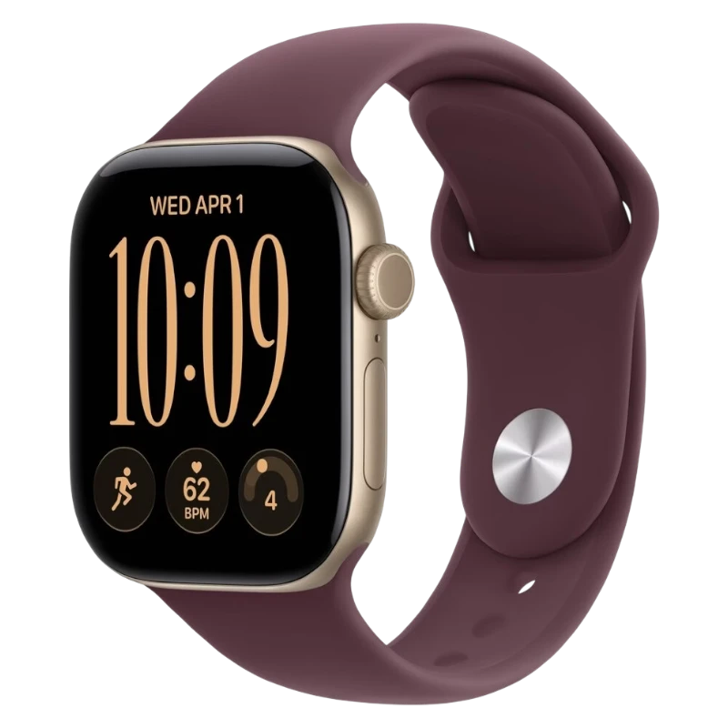 Apple Watch S12 Aluminum Case 46mm Light Gold