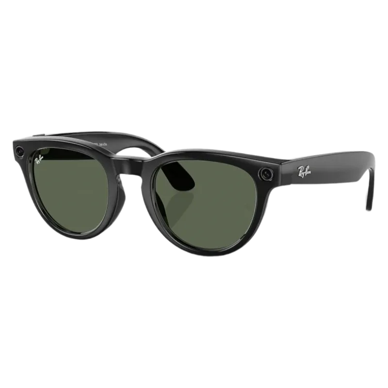 Умные очки Ray-Ban Gen 2 Low Bridge Fit Headliner RW4013F Shiny Black, G-15 Green