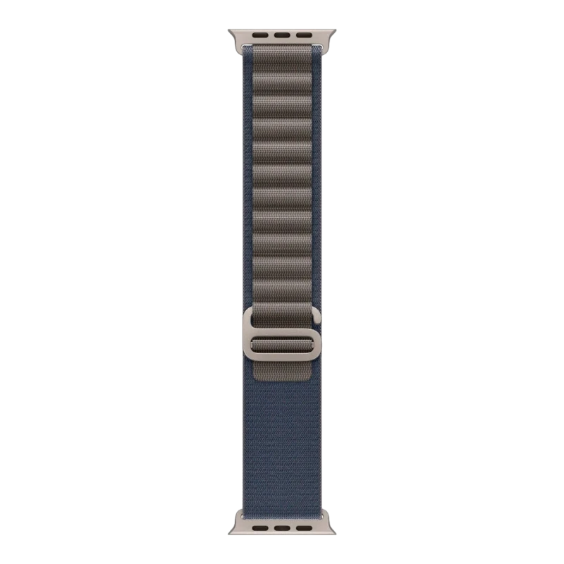 Apple Watch Ultra 2 49mm Natural Titanium Case with Alpine Blue