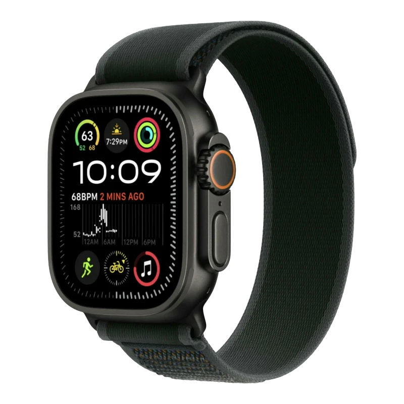 Apple Watch Ultra 2 49mm Black Titanium Case with Trail Black