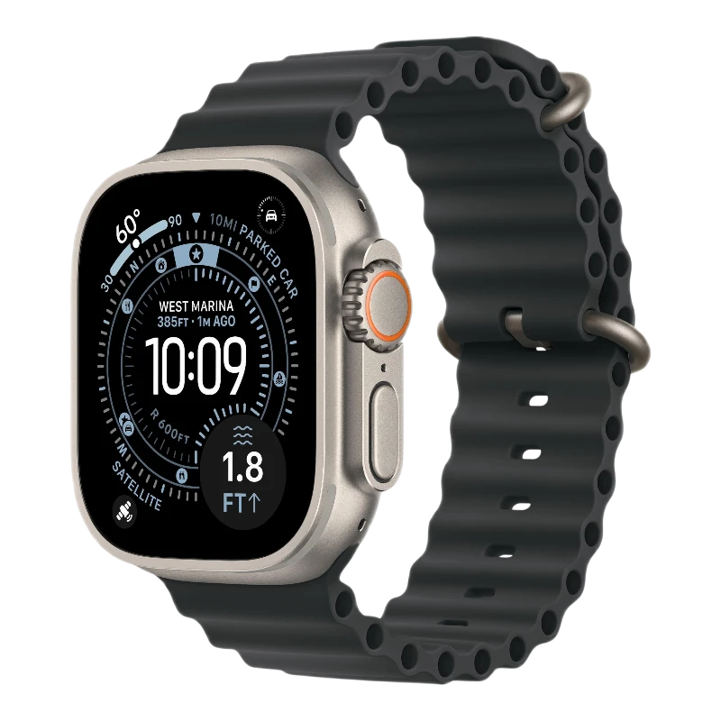 Apple Watch Ultra 3 Natural 49mm Ocean Band Black