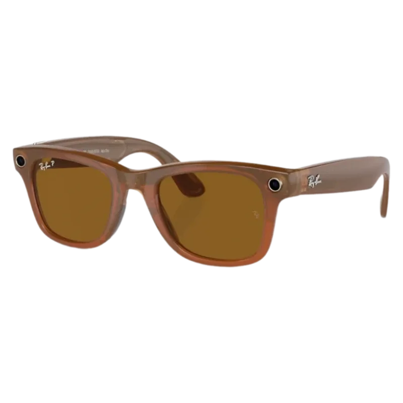 Умные очки Ray-Ban Wayfarer RW4006 Shiny Caramel, Brown