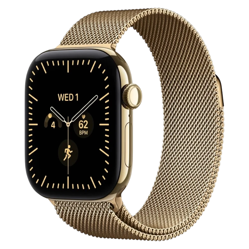 Apple Watch S12 Titanium Case 46mm Radiant Gold