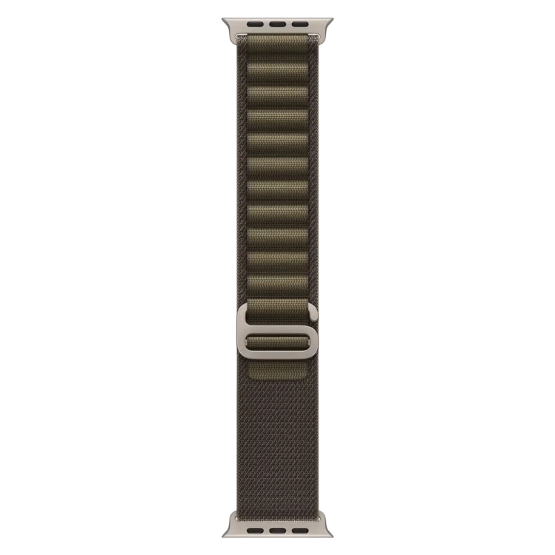 Apple Watch Ultra 4 49mm Natural Titanium Case with Alpine Dark Olive