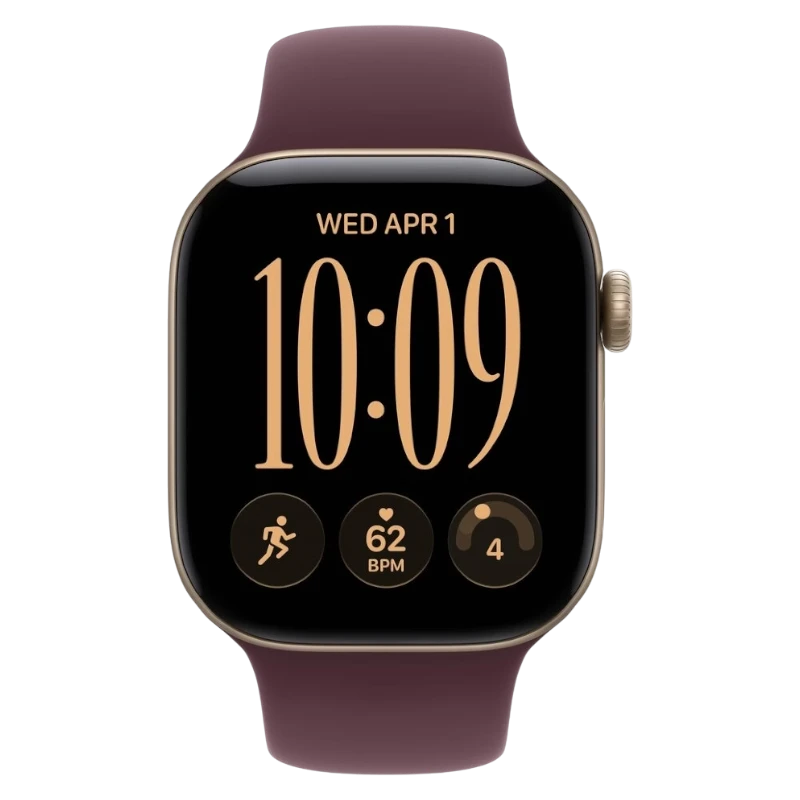 Apple Watch S12 Aluminum Case 46mm Light Gold