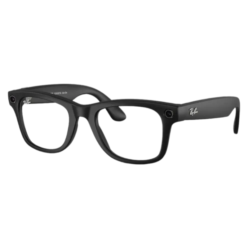 Умные очки Ray-Ban Wayfarer RW4008 Matte Black, Clear/Graphite Green Transitions