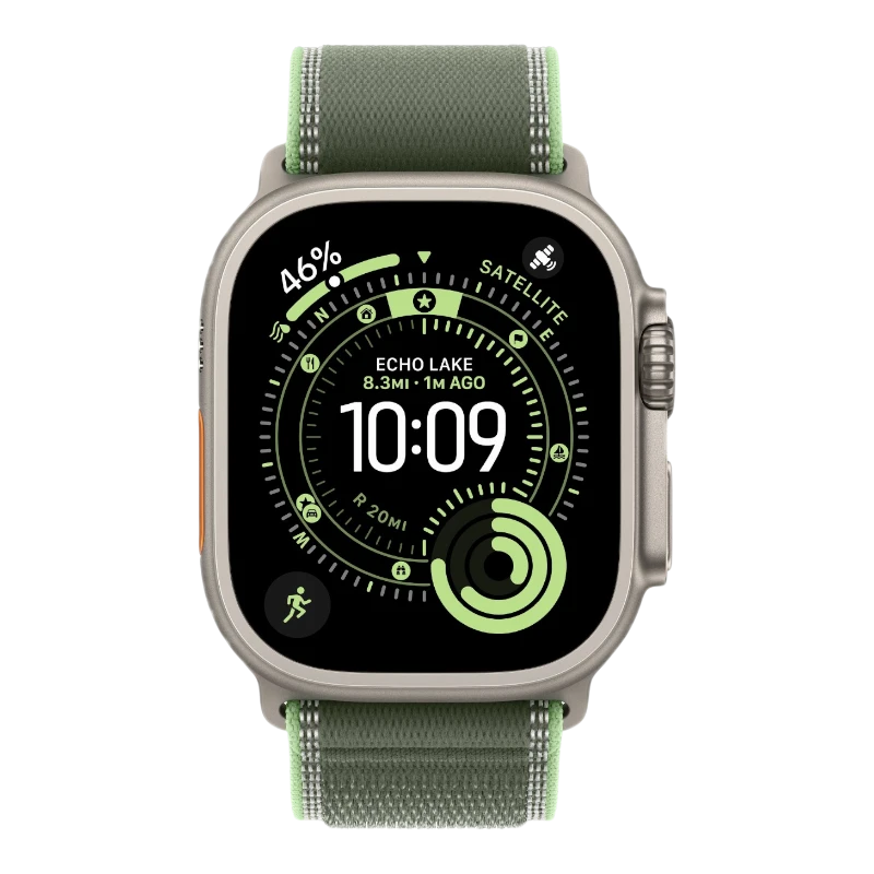 Apple Watch Ultra 3 Natural 49mm Trail Loop Green/Neon