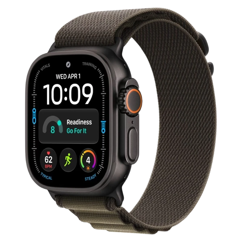 Apple Watch Ultra 4 49mm Black Titanium Case with Alpine Dark Olive