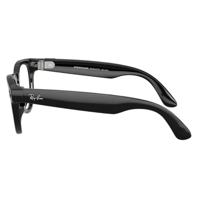 Умные очки Ray-Ban Gen 2 Low Bridge Fit Headliner RW4013F Shiny Black, Clear/Sapphire Transitions