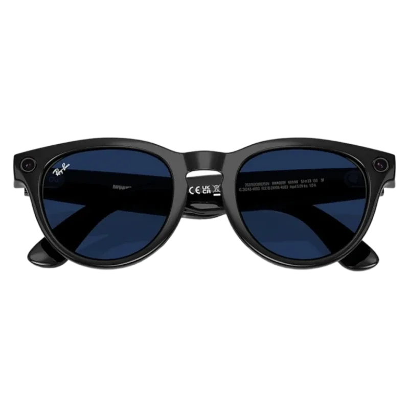 Умные очки Ray-Ban Gen 2 Low Bridge Fit Headliner RW4013F Shiny Black, Clear/Sapphire Transitions
